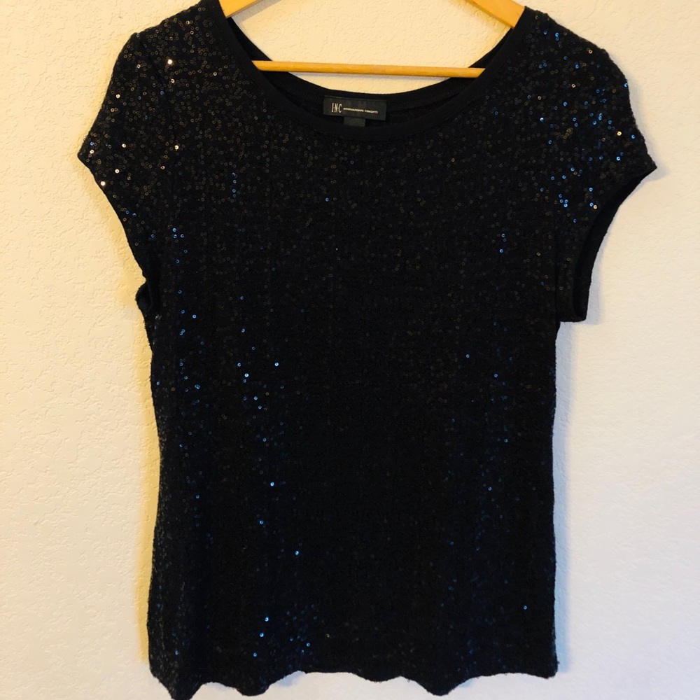 Large INC sequined shirt
